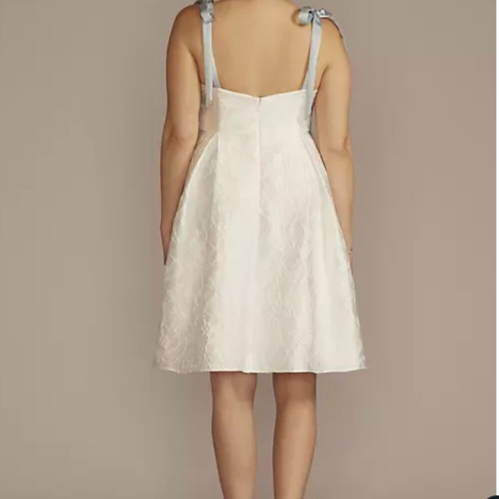 Short White Dress - David's Bridal - Never Worn - Picture 3 of 4